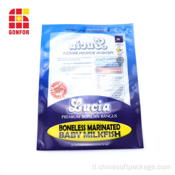 Rotogravure vacuum seal bag para sa seafood packaging